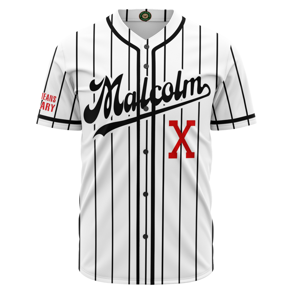 malcolm x baseball jersey