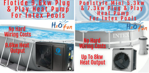 heat you intex pool with a heat pump for less than a 3kw heater