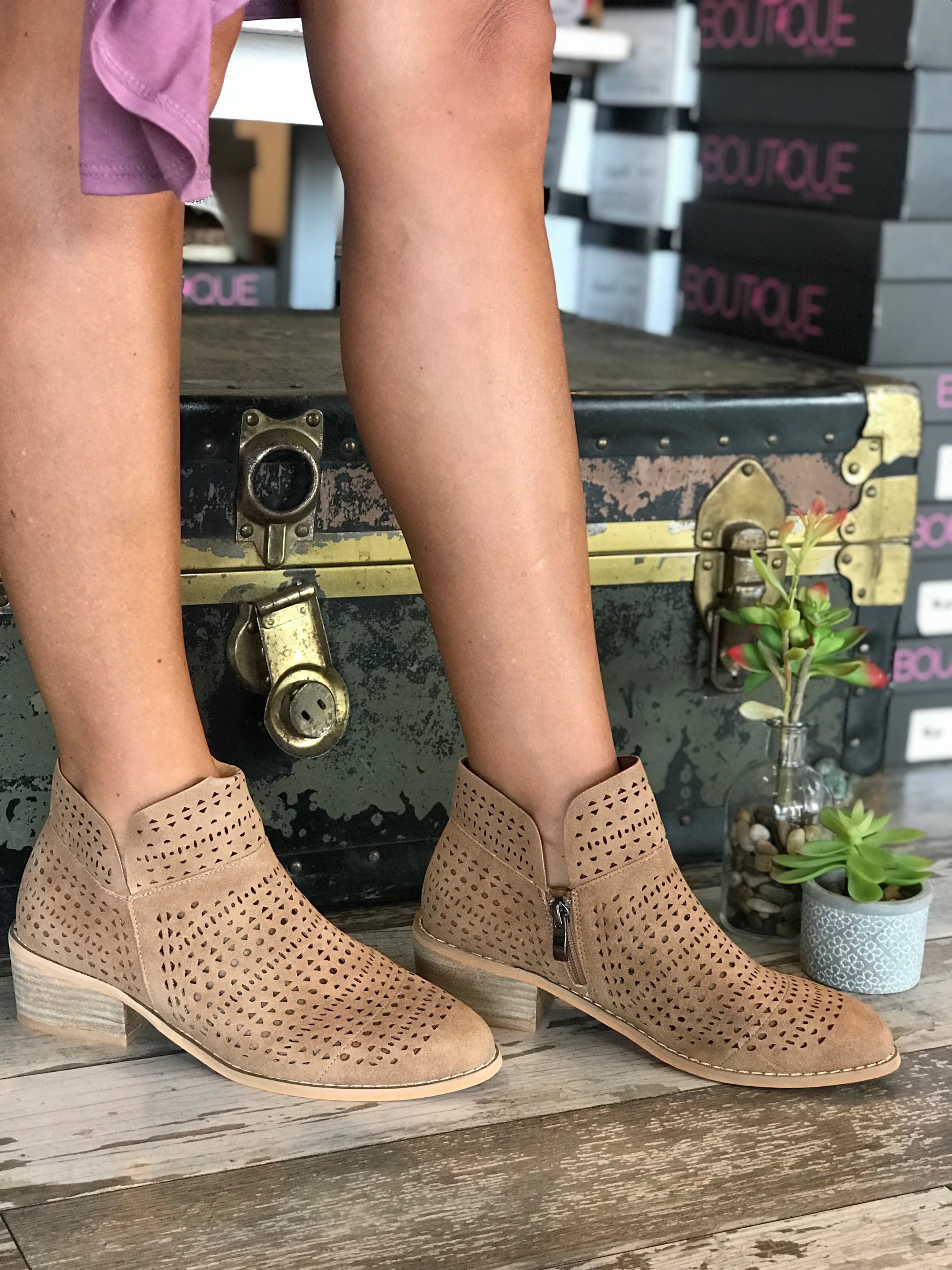 laser cut booties