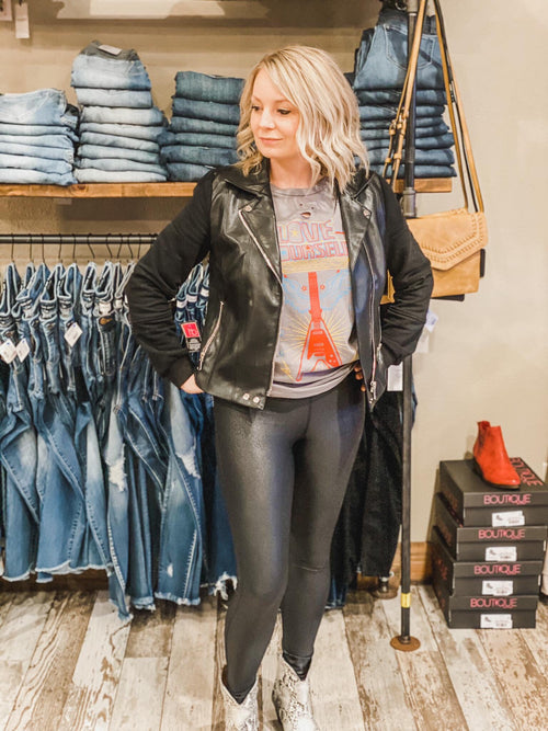 PREORDER-Everywhere Faux Leather Leggings by Jess Lea Boutique