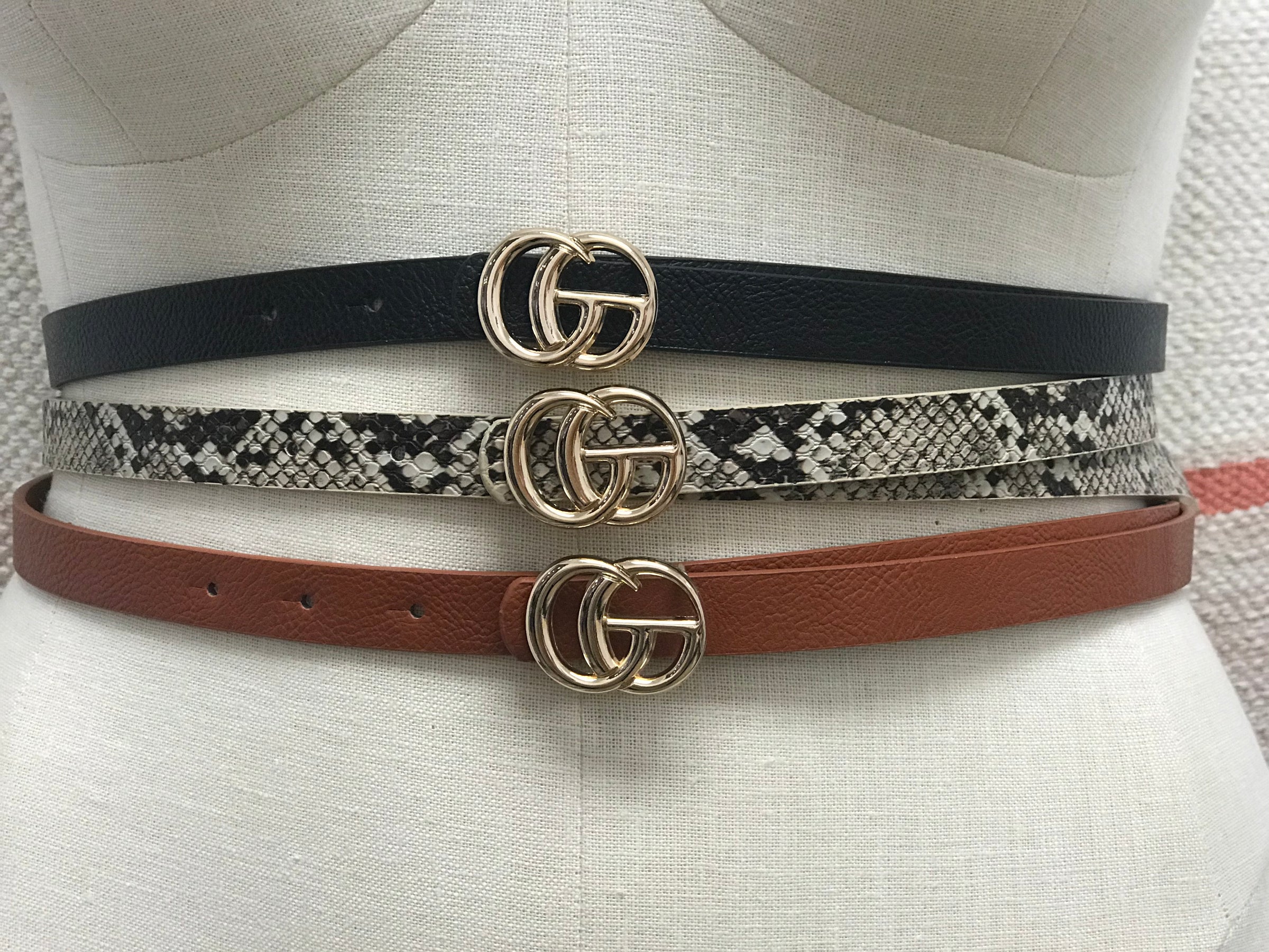 belt with cg buckle