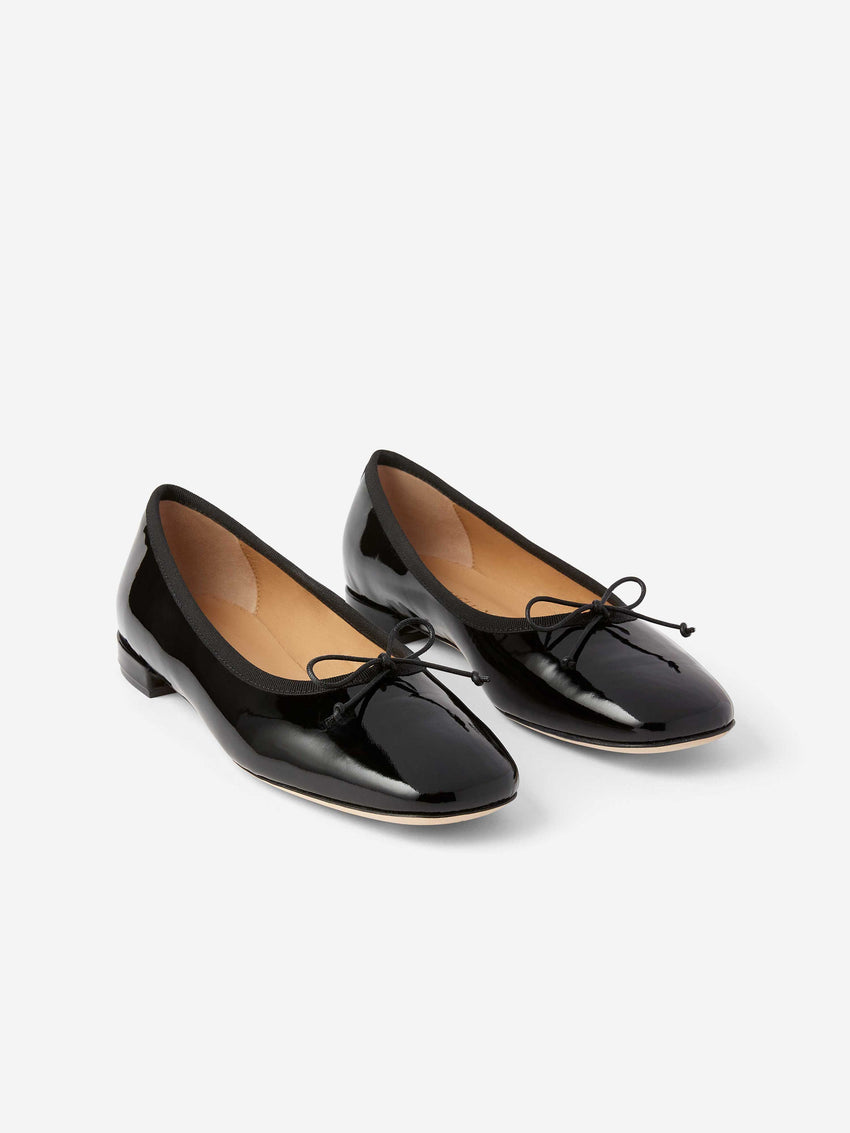 Patent leather ballet flats