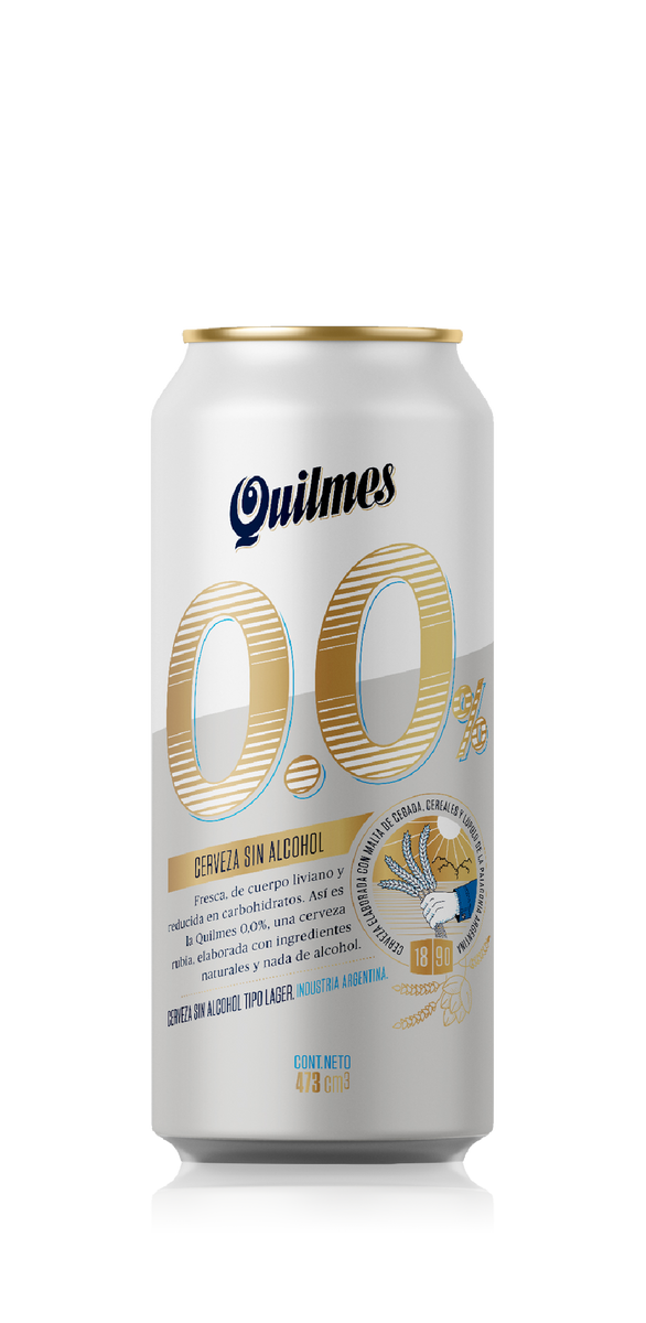 Quilmes 0.0 Alcohol Lata 473ml - Craft Society