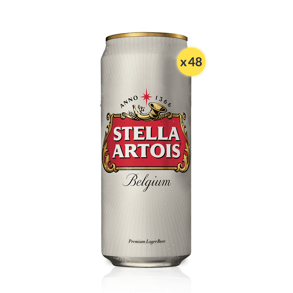 Pack 48 s Stella Artois Lager Lata 473ml - Craft Society