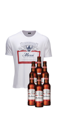 Pack Budweiser Messi Remera + Cerveza - Craft Society