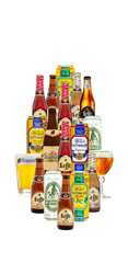 Pack de Cervezas Belgas y Alemanas con Vasos - Craft Society