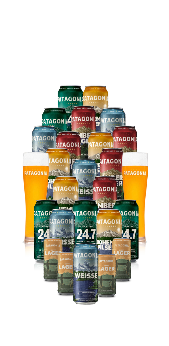 Pack Latas Patagonia XL con Vasos - Craft Society