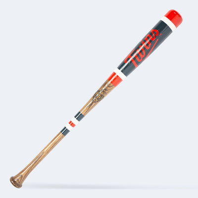 Minnesota Twins Gray Pinstripes - Painted Art Bat (MLB) – Pillbox Bat Co.
