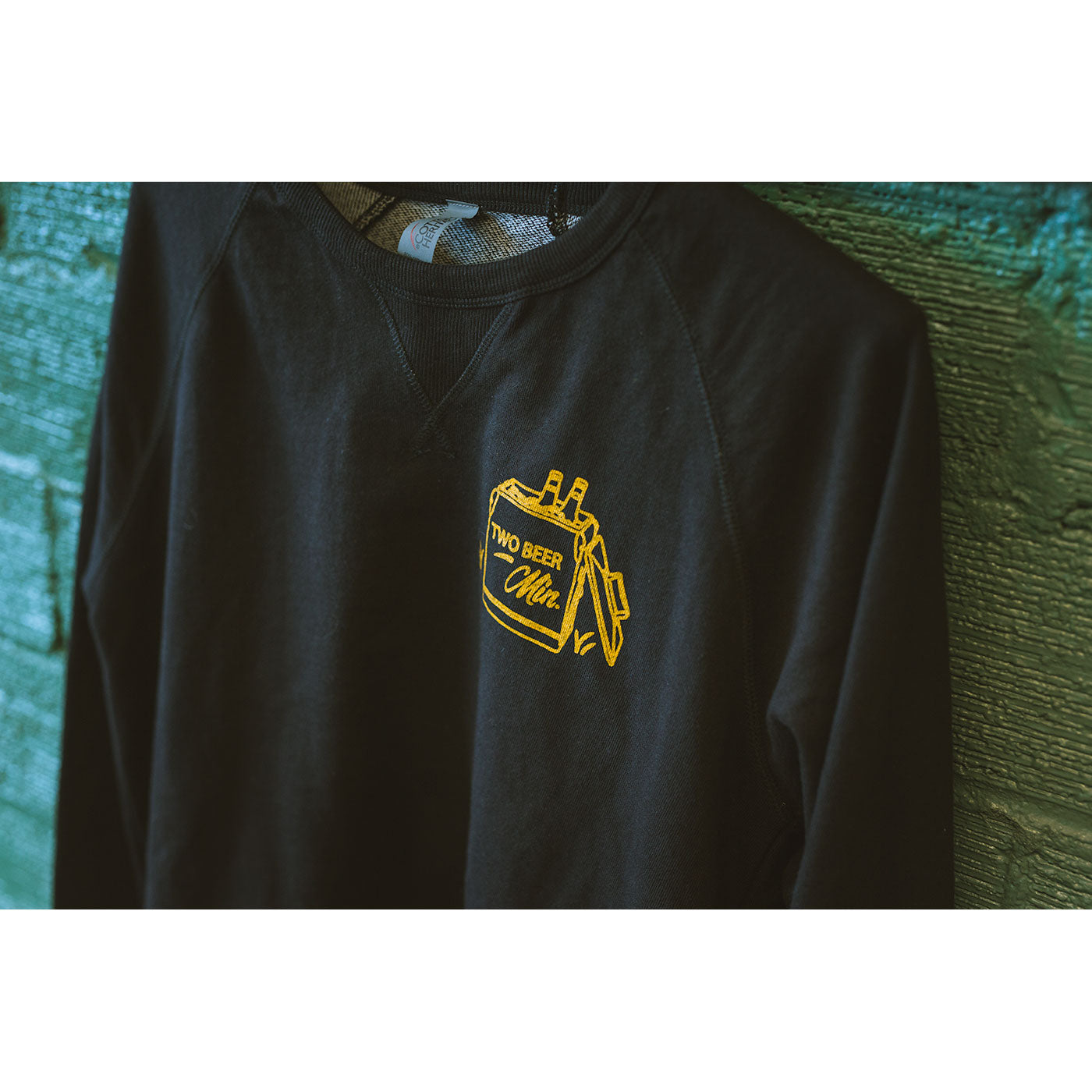 Sandlot Sunday Raglan Sweatshirt (Black)