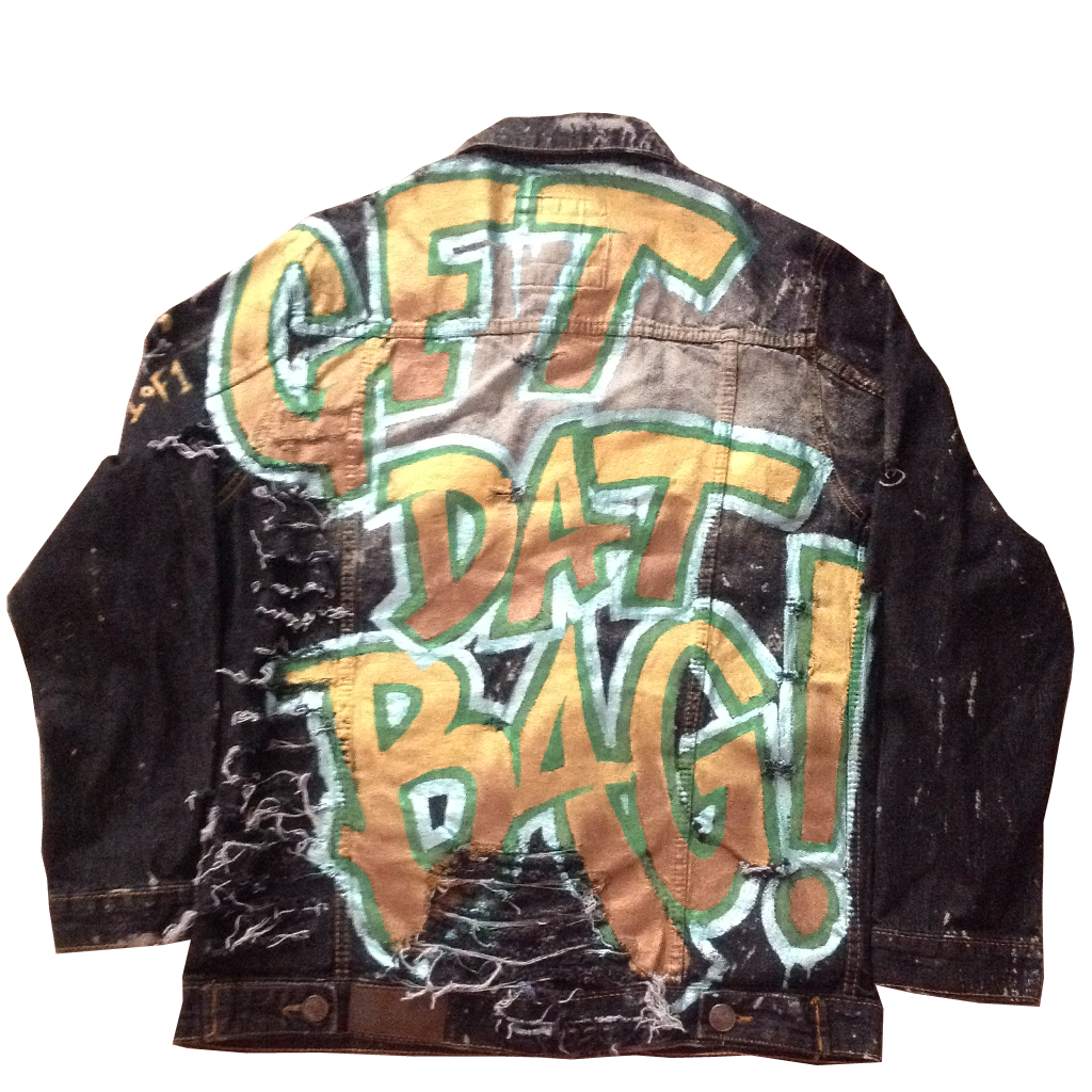 Custom "Get Dat Bag" Jean Jacket