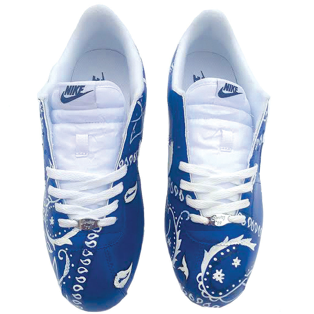 Blue Bandana Nike Cortez – Norice Art