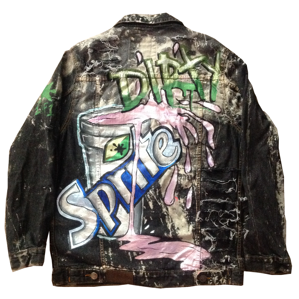 Custom Dirty Sprite Jean Jacket