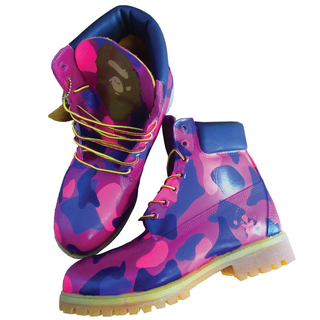 purple camo boots