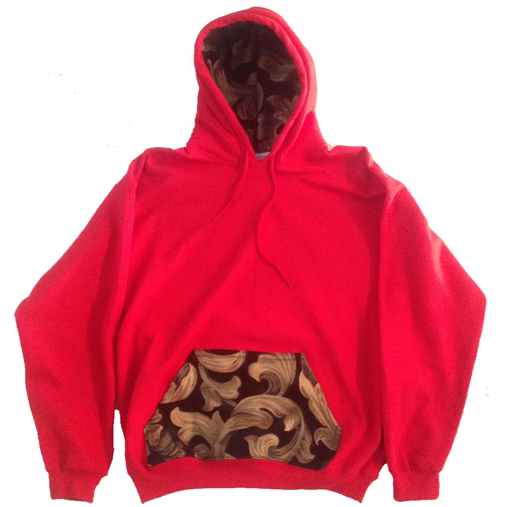 Red Couture Print Hoodie