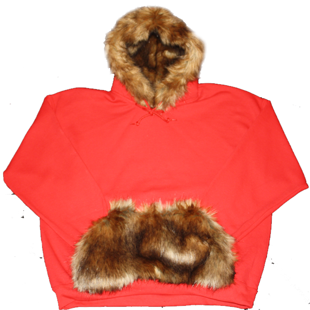 Red Fur Hoodie