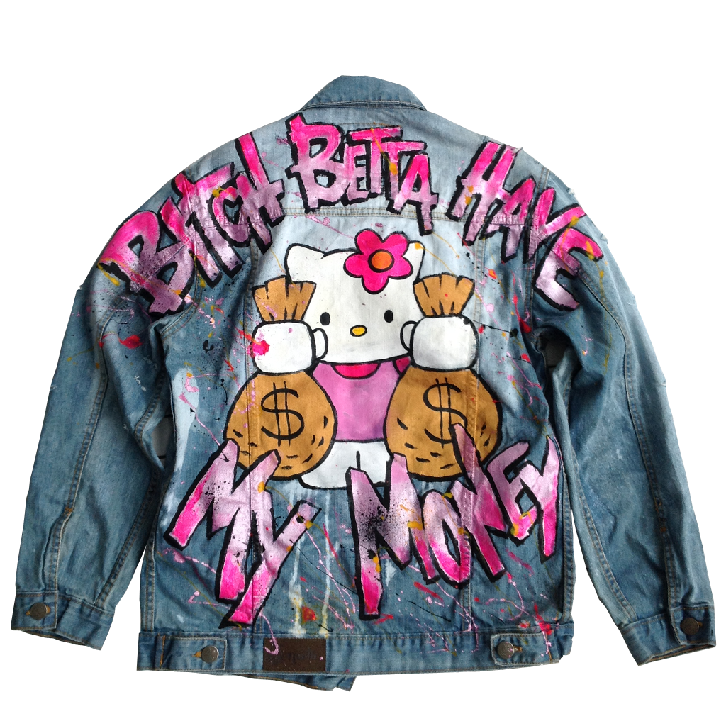 graffiti jean jacket