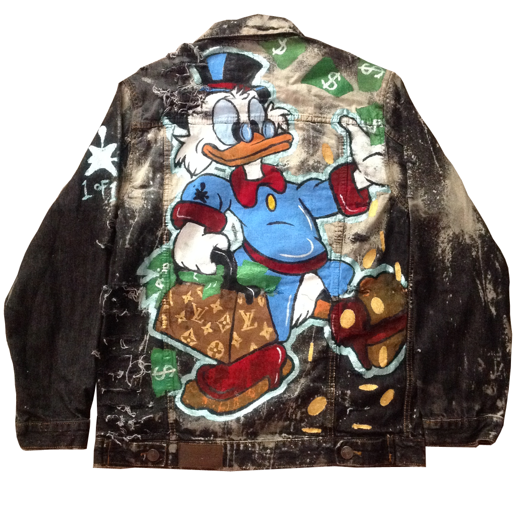 Custom Scrooge LV Jean Jacket