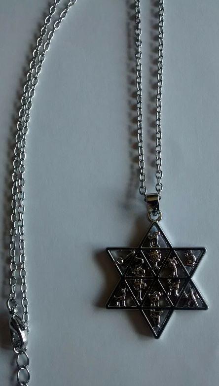 Twelve tribes star of David necklace – Rock of Israel Store