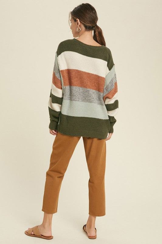 Academia Darling Stripped Sweater