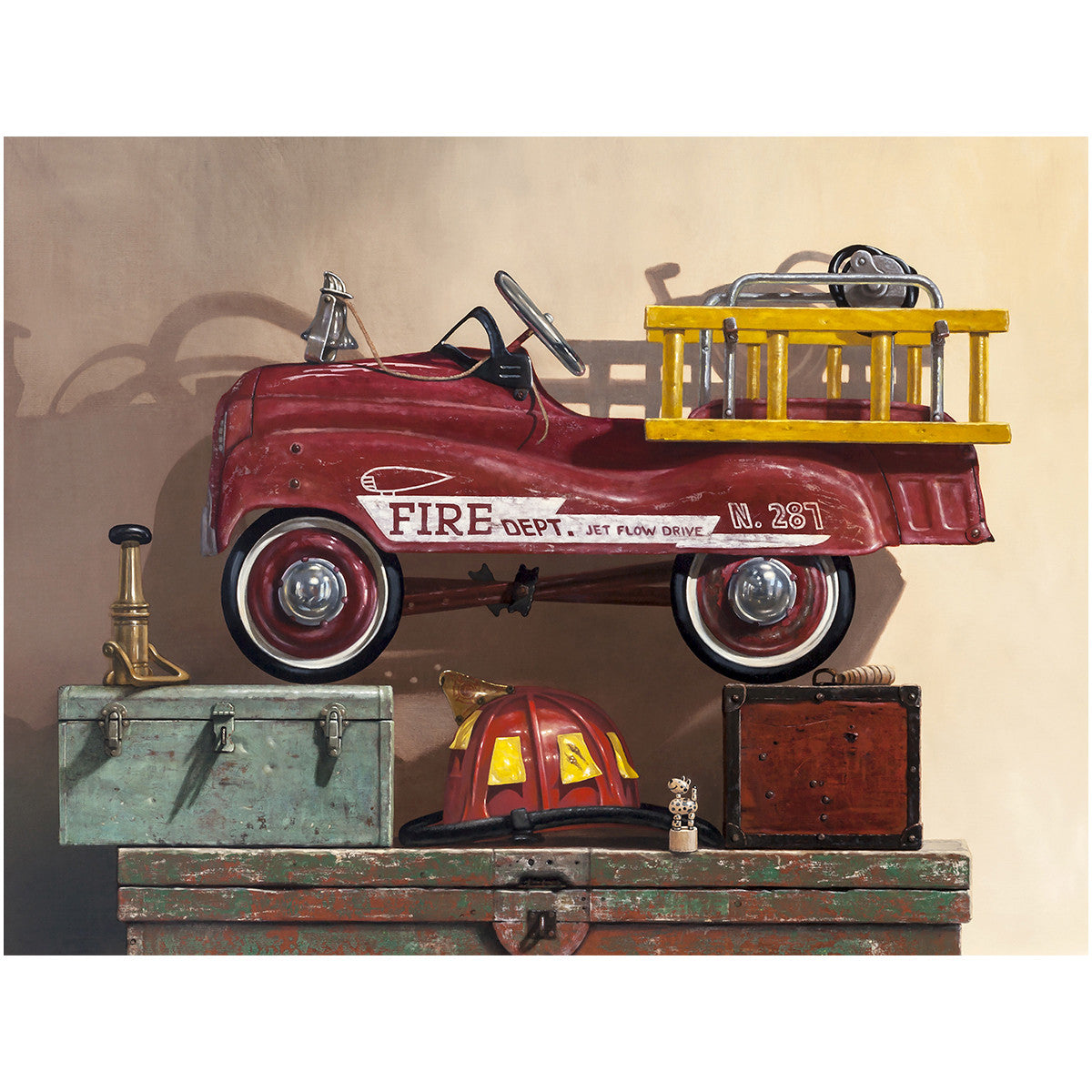 firefighter pedal car