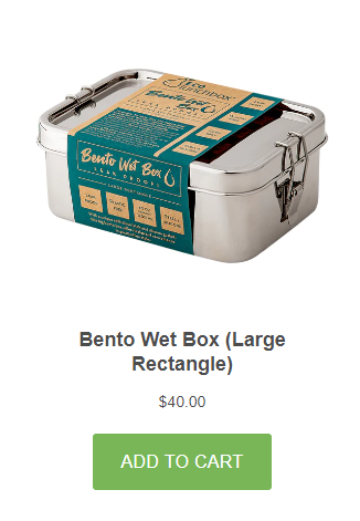 Bento Wet Box (Large Rectangle) - ECOlunchbox