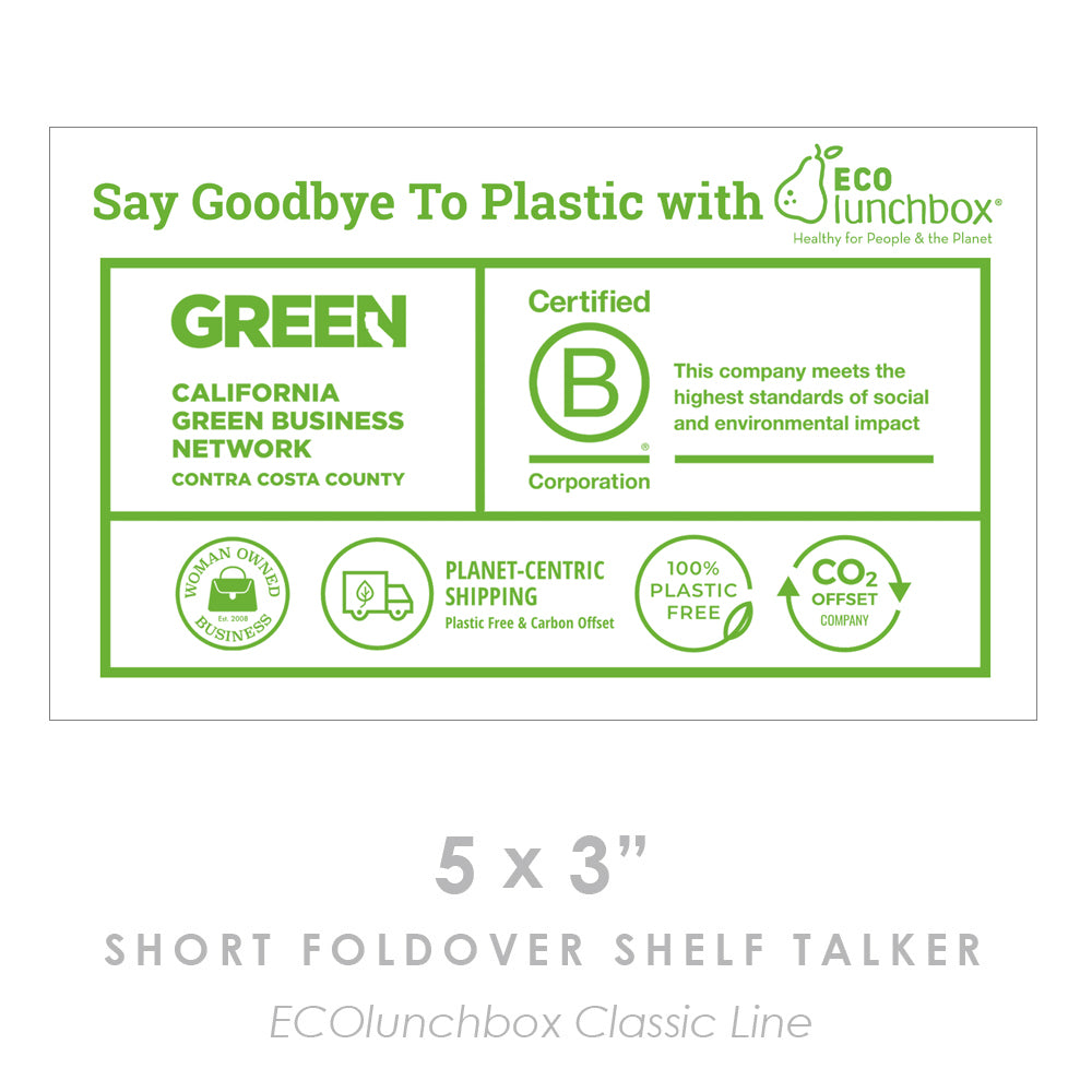 Responsibly Made Shelf Talker 5x3 (Green)