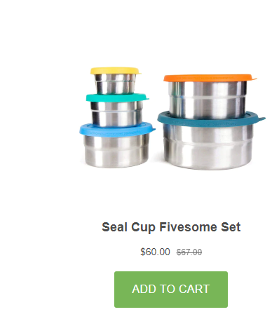 Seal Cup Fivesome Set - ECOlunchbox