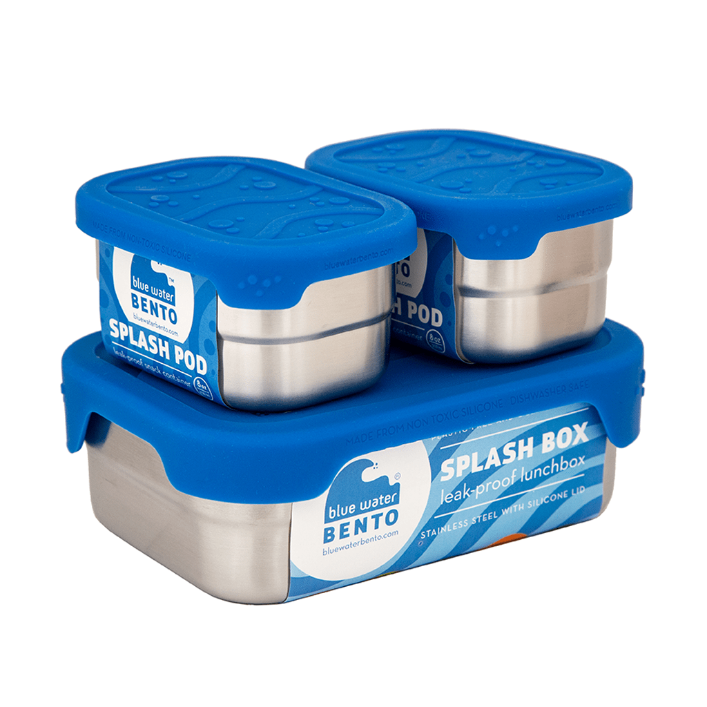 Lunch Box with Lids for Men Hard Shell Leakproof Lunchbox with Folding  Handle Dishwasher-Safe for Refrigerator Blue Large