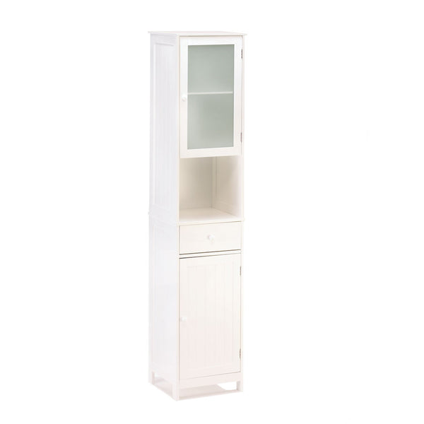 Tall White Storage Cabinet 9 Cents Home Accents