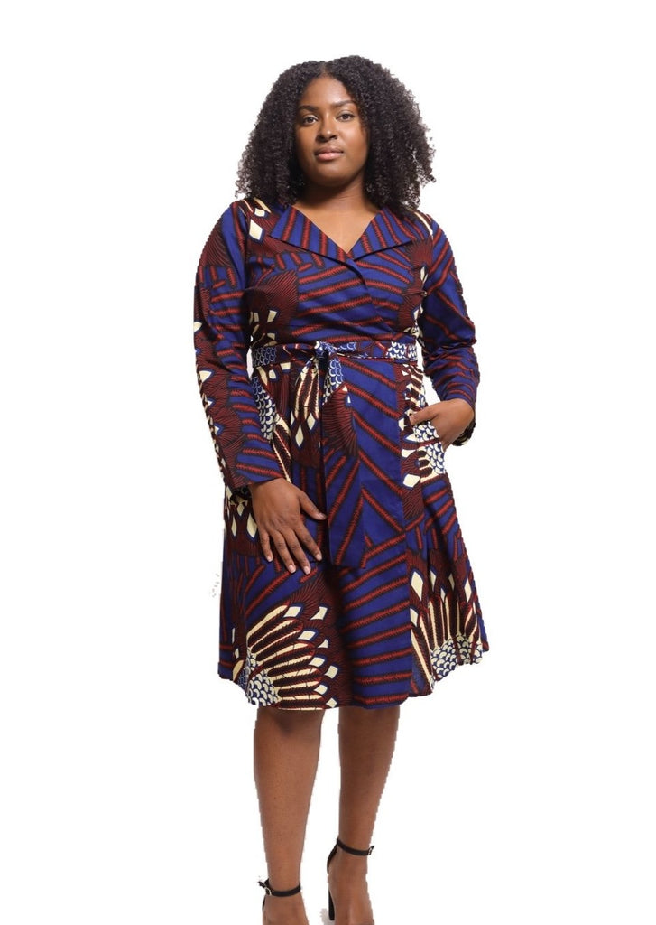 african print casual dresses