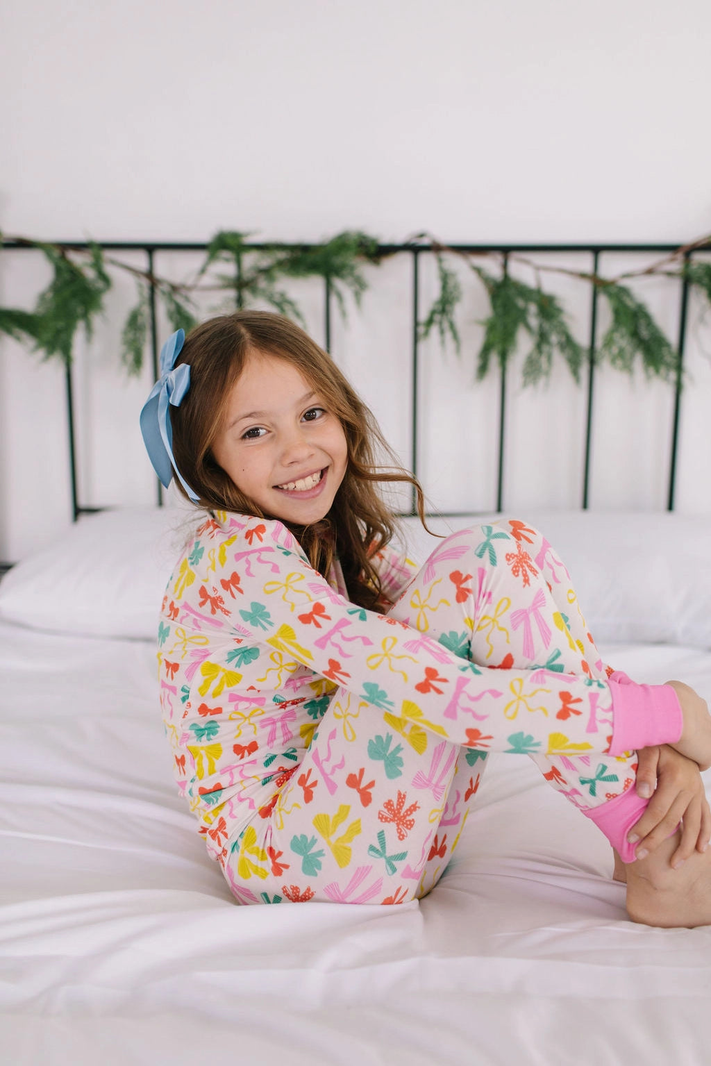 2 PC Bamboo PJ in Holiday Bows