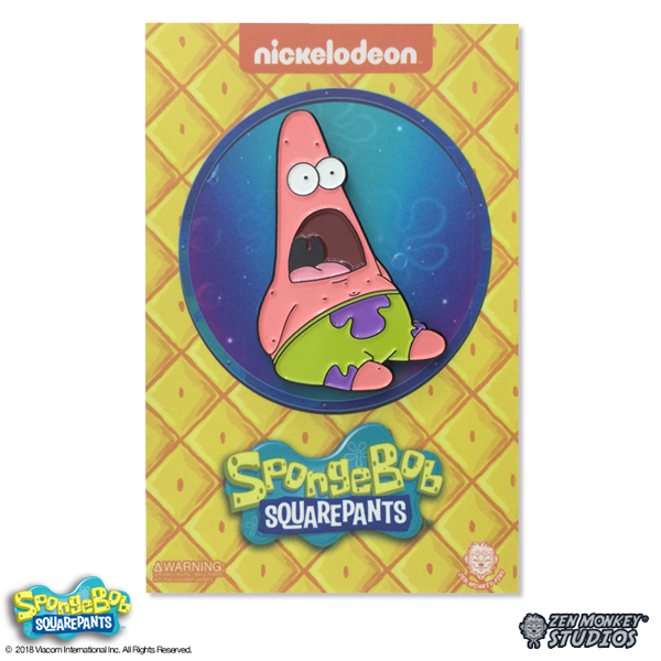 Shocked Patrick - Spongebob Squarepants Pin – Zen Monkey Studios