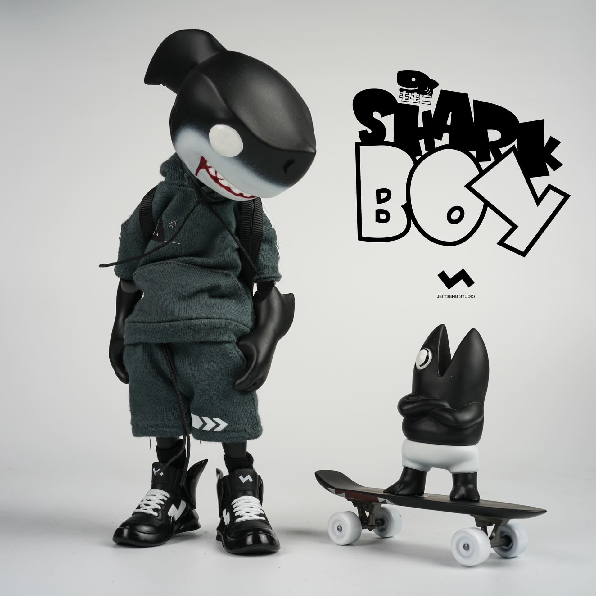 NTWRK - Shark Boy 2GO 2-Pack 8-inch action figures by Momoco x JT