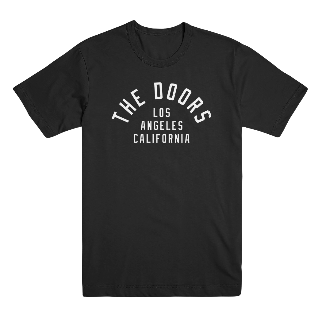 endelse Bestået forlade The Doors Logo T-Shirt [White on Black] - The Doors Official Online Store