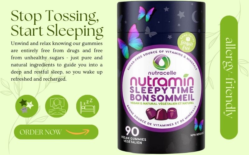 nutramin sleepy time gummies are allergy-free and help you sleep