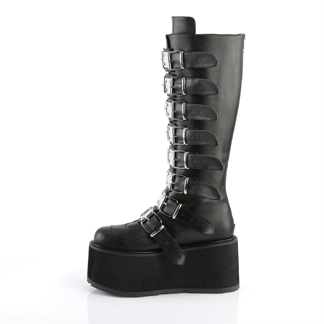 vegan leather platform boots