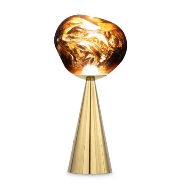 Melt Gold Portable LED Table Lamp by Tom Dixon