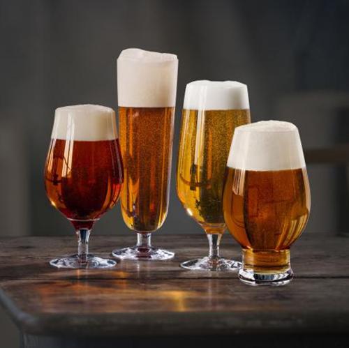 Beer 20 oz. Lager Glasses, Set of 4 by Orrefors – Amusespot
