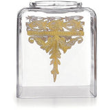 Baroque Glass Gold Square Tissue Box Dispenser by Arte Italica Soap Dispenser Arte Italica 