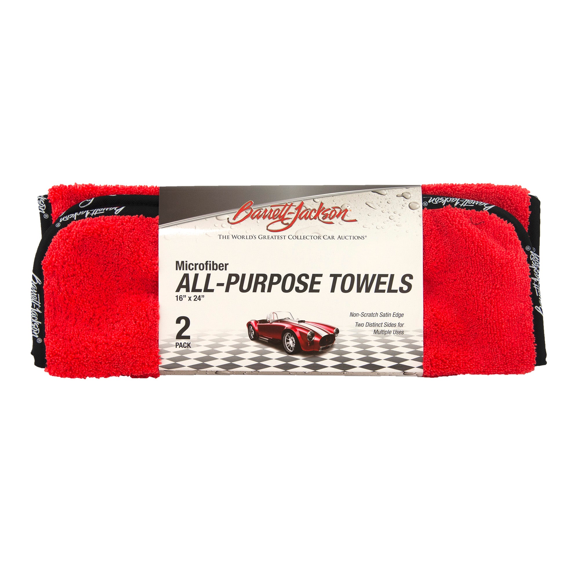 Barrett Jackson Premium Microfiber Detailing Polishing Towel 2 Pack Eurow