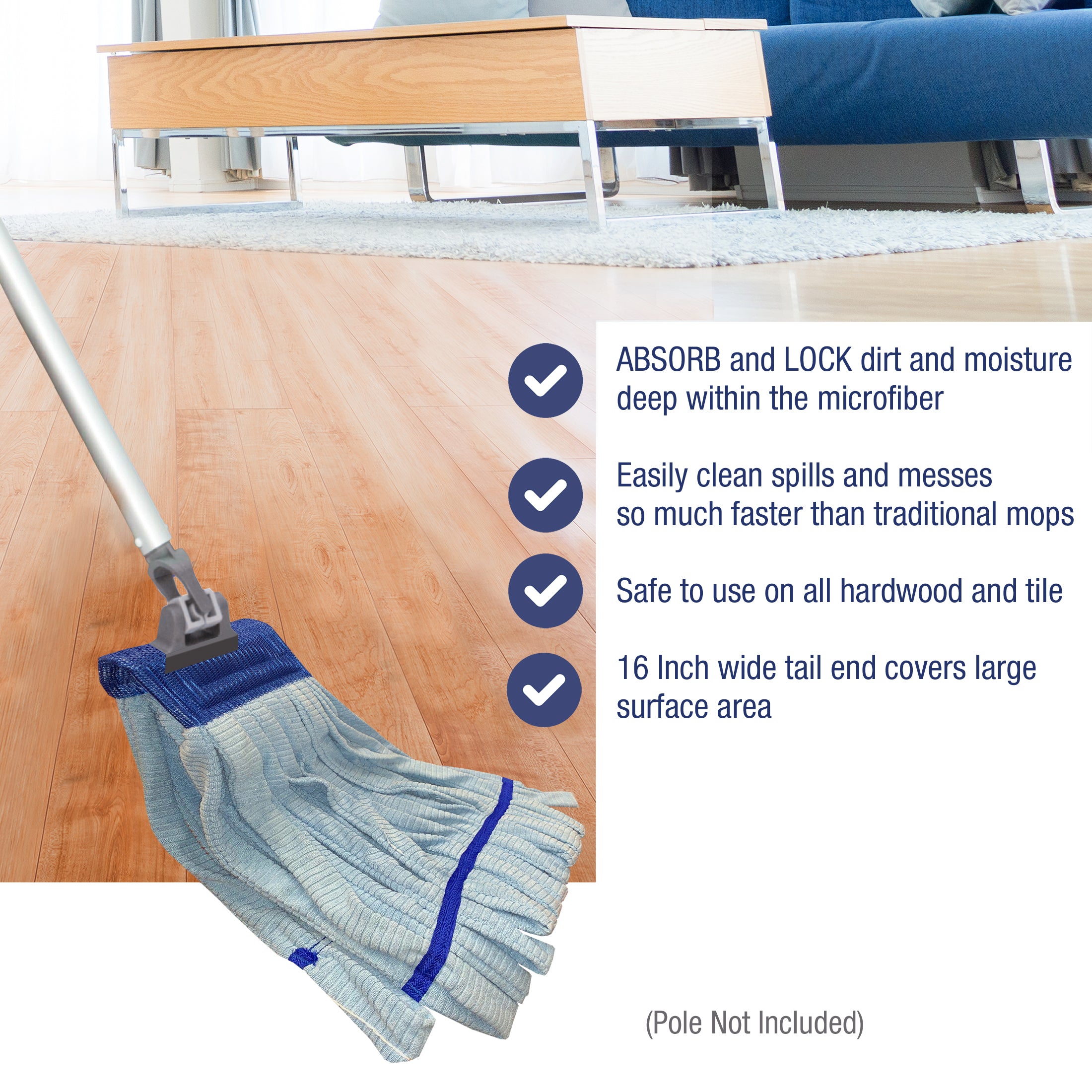 industrial microfiber mop