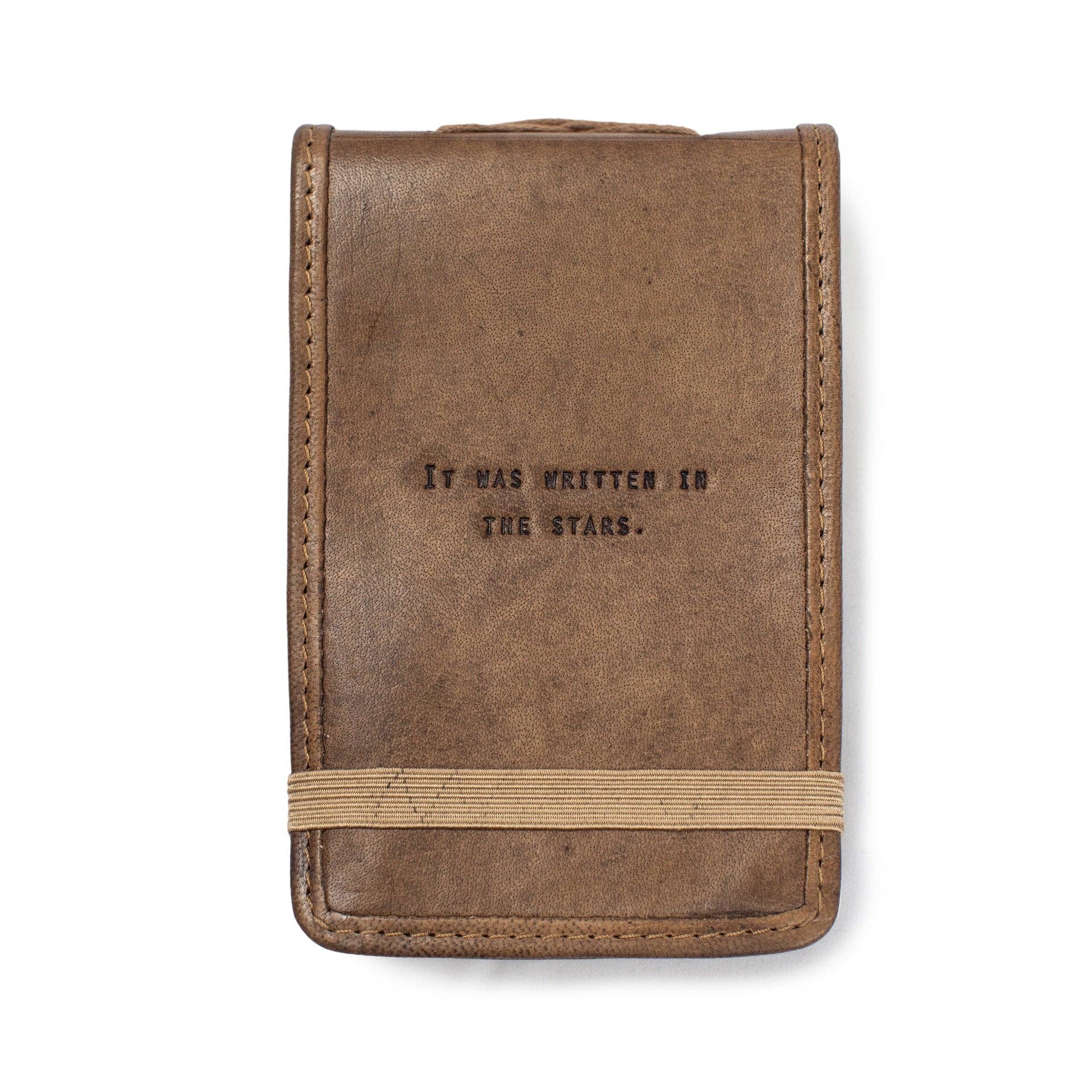 Mini It Was Written In The Stars Leather Journal - 4"x6"