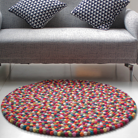 Felt ball rug