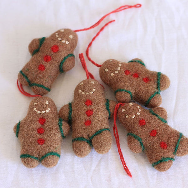 felt christmas gingerbread man