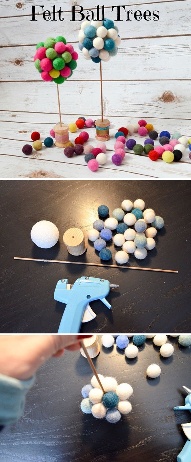 Felt Balls Projects And Crafting Ideas, DIY Projects