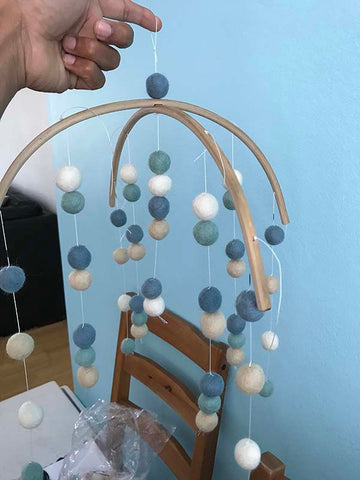 how to make nursery baby mobile 