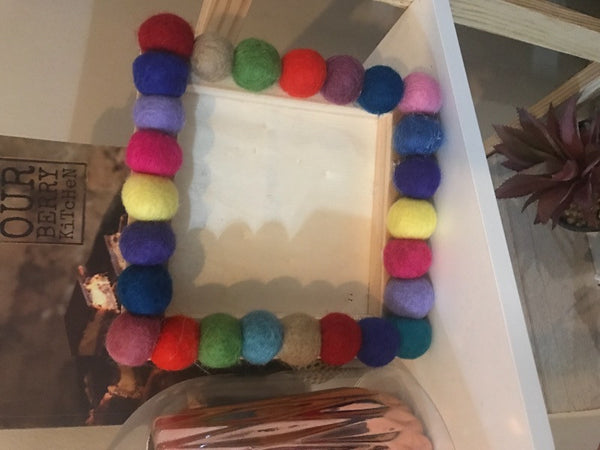 felt ball garland