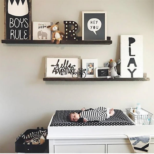 monochrome nursery room