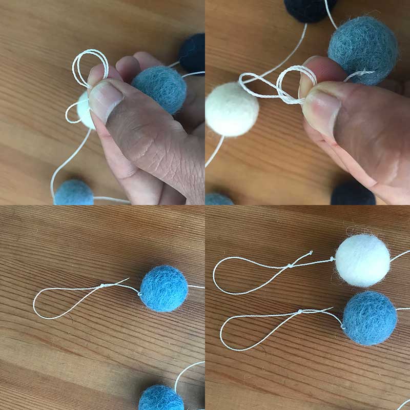 How To Make Felt Ball Garland The Proper Way - Felt Ball Rug Australia