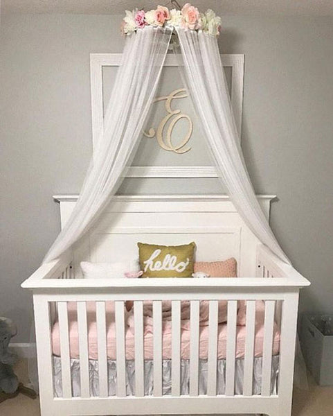 white canopy for nursery room